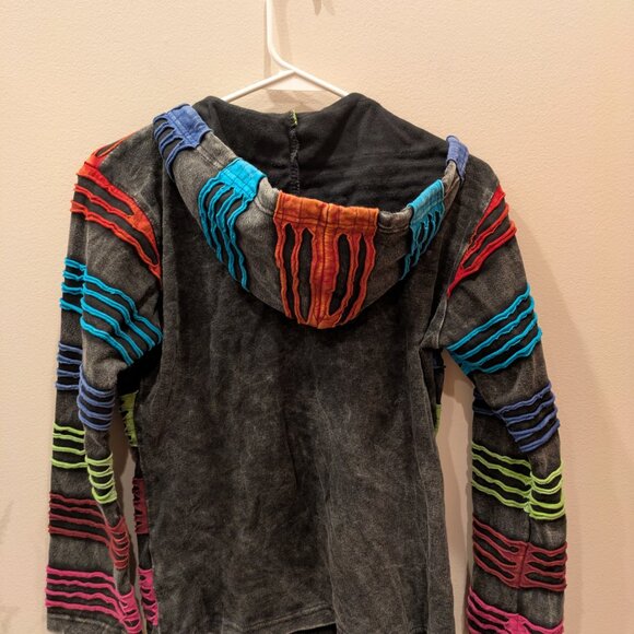 Distressed Bohemian Zip-up Hoodie - Picture 5 of 5